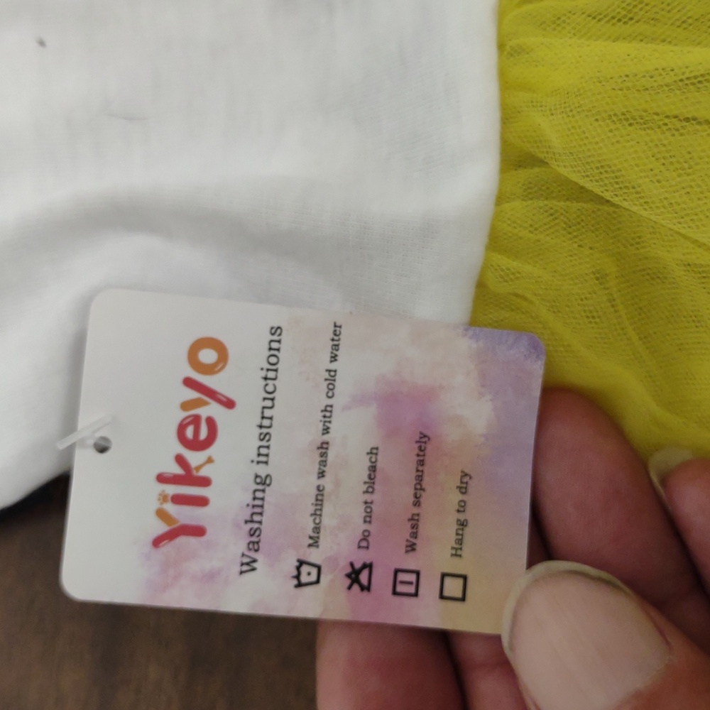 White and Yellow Dog Tutu - Picture 2 of 7